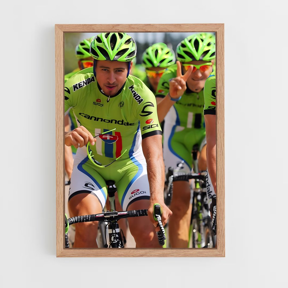Poster Peloton Énergique – affiche Cyclisme (vue 4)